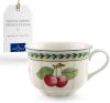 Image Tasse Villeroy & Boch French Garden Fleurence - 350 ml, Hauteur : 7,3 cm, Porcelaine Premium, Blanc/Multicolore