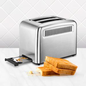 Image Grille-Pain Ufesa 71305557 FutureToaster - Digitale, 2 Fentes, Acier Inoxydable, 950W
