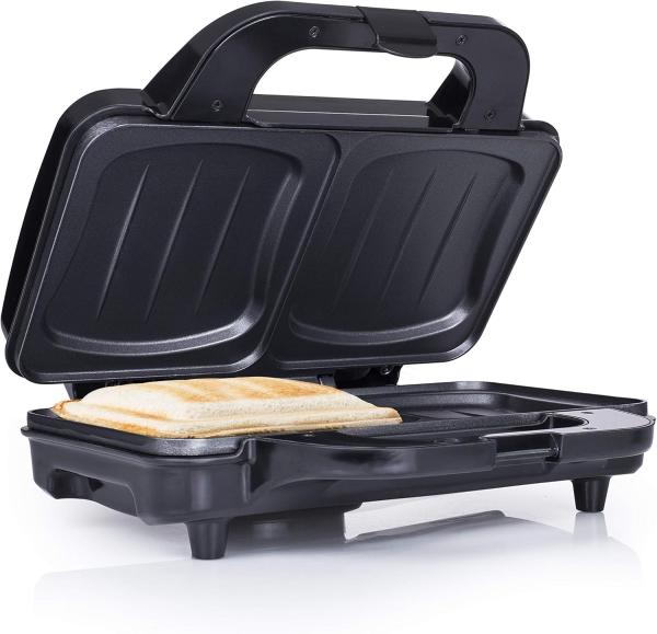 Image Tristar SA-3060 - Appareil à croque-monsieur - 900 W – 2 portions – Plaques extra-profondes, Noir