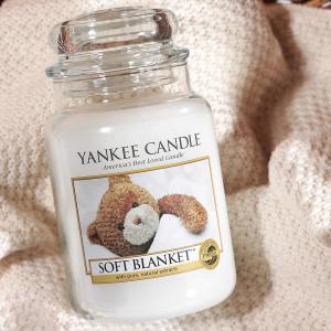 Image Bougies Parfumées Yankee Candle  1173563E Couverture Douce Soft Blanket Jarre Grande - 623g