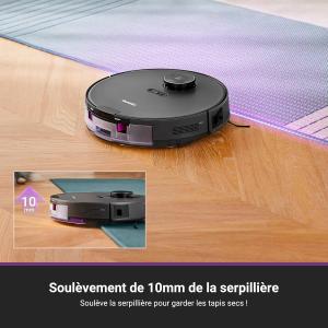 Image Aspirateur Robot Eureka E20 Plus-BK DuoDetect AI - 8000 Pa avec Station de Vidange Automatique sans Sac