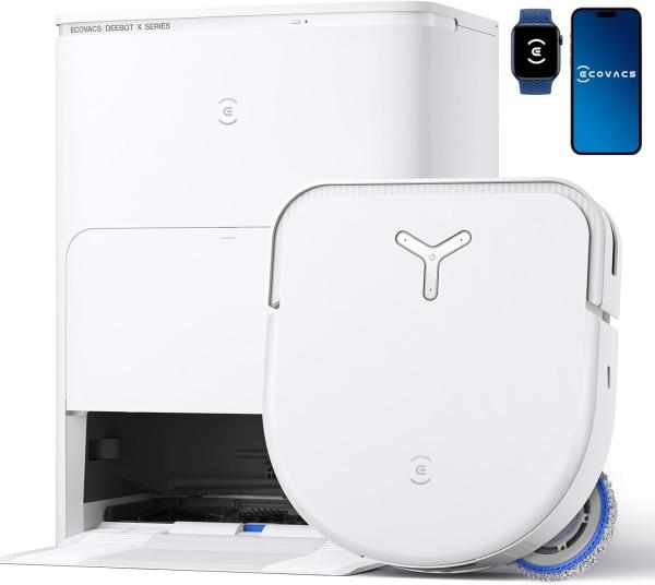Image Robot Aspirateur Laveur ECOVACS DEEBOT X5 Omni - ZeroTangle, Nettoyage Humide adaptatif TruEdge