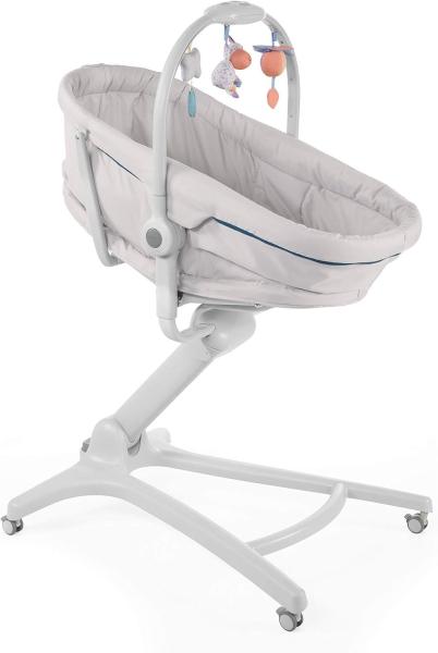 Image Chicco Baby Hug 4 in 1 Glacial - Evolutif Lit, Transat, Chaise haute et Chaise de Table