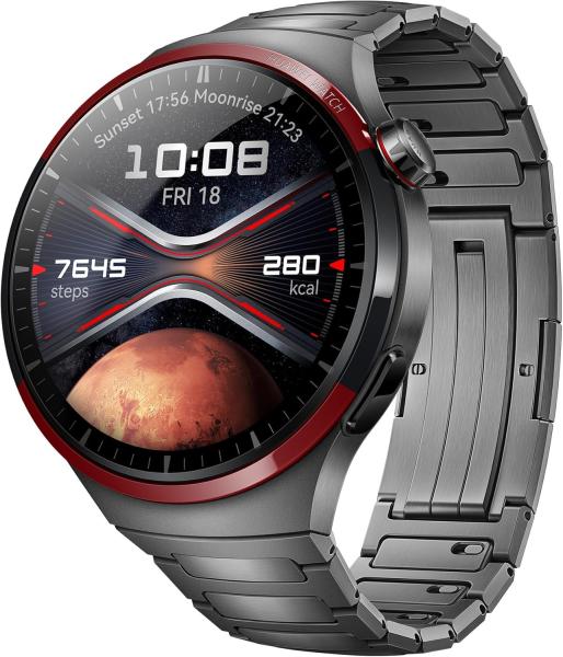 Image Montre Connectée HUAWEI Watch 4 Pro Space Edition, Titane DLC de qualité aérospatiale - eSIM