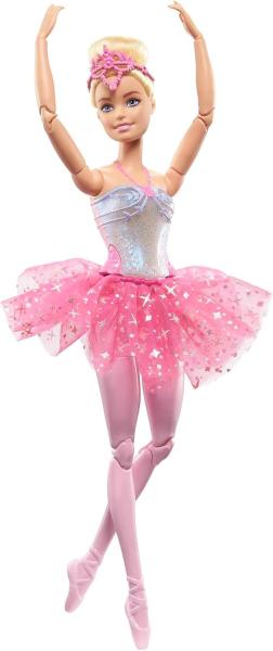 Image Poupée Barbie Dreamtopia HLC25 Mannequin Ballerine avec Lumières Scintillantes - Diadème Et Tutu Rose