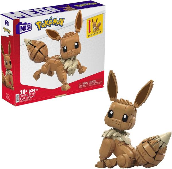 Image Pokémon MEGA GMD34 Évoli - 834 Pièces, Jouet pour Enfant de 10 Ans et Plus