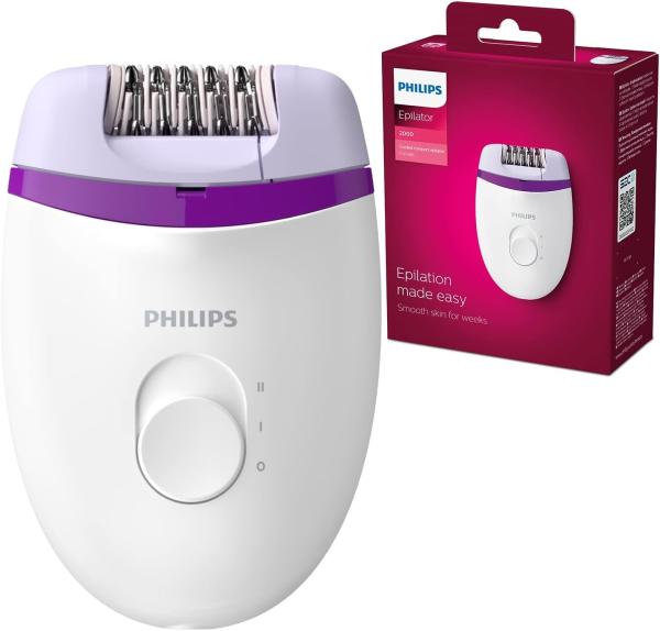 Image Epilateur Femme Philips BRE225/00 Satinelle Essentiel - 21 embouts et 2 réglages de vitesse