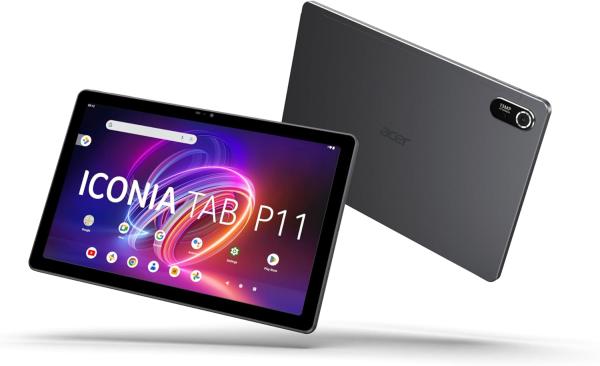Image Tablette Tactile 11'' 2K Acer Iconia Tab P11 - WUXGA IPS - RAM 8 Go, SSD 128 Go - MediaTek MT8781 - Noir Métal