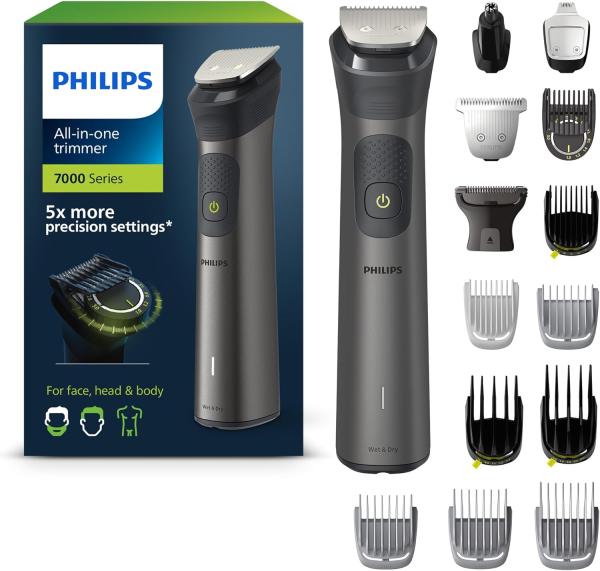 Image Tondeuse tout-en-un Philips MG7950/15 Multigroom Series 7000 - 15 sabots pour le visage, la tête et le corps