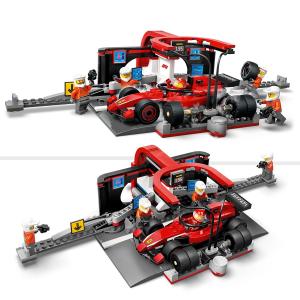 Image Pack Lego City 60443 Arrêt au stand de F1® avec voiture Ferrari - Avec Pilote et 4 mécaniciens + 25% en Ticket Cagnotés