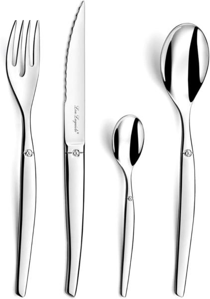 Image Coffret 24 pièces Amefa 251300AF14C40 Jet Lou Laguiole - Couverts Laguiole pour 6 personne - Acier inoxydable