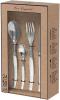 Image Coffret 24 pièces Amefa 251300AF14C40 Jet Lou Laguiole - Couverts Laguiole pour 6 personne - Acier inoxydable