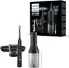 Image Jet dentaire sans fil Philips Sonicare HX3886/43 Power Flosser 3000 + Brosse à dents électrique DiamondClean 9000