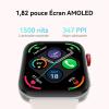 Image Smartwatch HUAWEI Watch FIT 3 - Écran AMOLED 1,82", Design Ultra-Fin + iOS & Android, GPS, Nylon Gris + Watch FIT 3 Strap Bracelet Noir