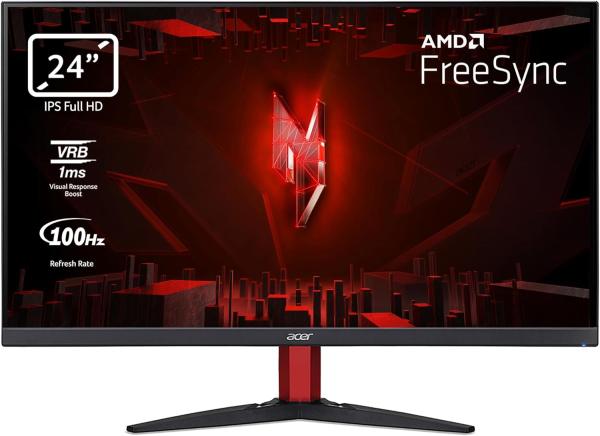 Image Écran PC Gaming 24" FHD Acer KG242YEbiif Nitro - FreeSync, 1ms VRB, 250 Nits, Comfyview, BlueLightShield - Noir