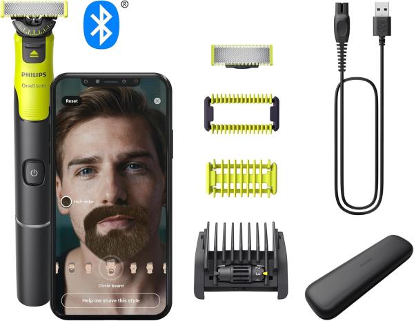 Image Tondeuse à Barbe et Corps Homme Philips QP4631/65 OneBlade 360  Authentique Connectée - Technologie de Lame 360