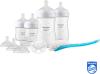 Image Pack biberons pour nouveau-né Philips SCD838/13 Avent - kit 4 biberons, 2 tétines, sucette ultra-douce et goupillon