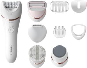 Image Epilateur sans fil Femme Philips BRE740/10 Series 8000 Wet & Dry - pour les jambes et le corps, avec 9 accessoires
