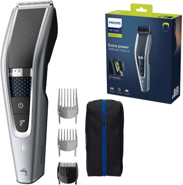 Image Tondeuse à Cheveux Philips HC5630/15 Hair Clipper Série 5000 Lavable Technologie Trim-n-Flow Pro