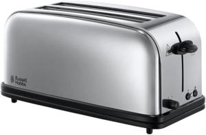Image Grille Pain Russell Hobbs 23520-56 Toaster 2 Fentes longues 4 Toasts/ 2 Tranches baguette - Victory Acier Inox