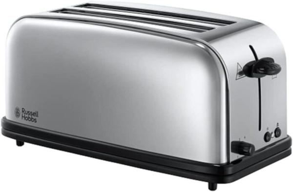 Image Grille Pain Russell Hobbs 23520-56 Toaster 2 Fentes longues 4 Toasts/ 2 Tranches baguette - Victory Acier Inox