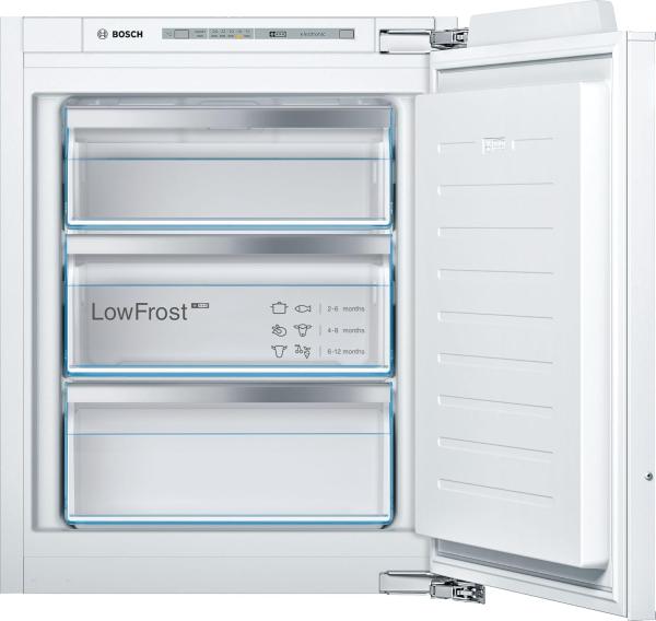 Image Mini Congélateur Bosch GIV11AFE0, Série 6 - Petit et Encastrable 72 x 56 cm, 72 L [Classe énergétique E]