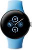 Image Smartwatch Google Pixel Watch 2 Wifi – Boîtier en Aluminium Argent Poli – Bracelet Sport Porcelaine, Bleu Azur, Vert Sauge ou Noir