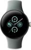 Image Smartwatch Google Pixel Watch 2 Wifi – Boîtier en Aluminium Argent Poli – Bracelet Sport Porcelaine, Bleu Azur, Vert Sauge ou Noir
