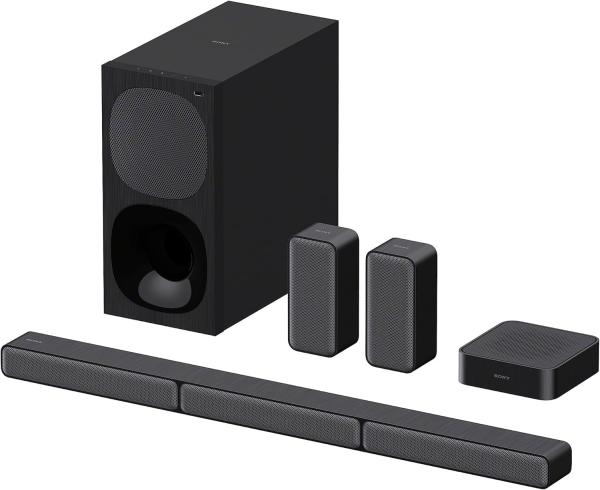 Image Pack Barre de Son 5.1ch Sony HT-S40R Home Cinéma avec Enceintes Satellites sans Fil, 600W - Noir