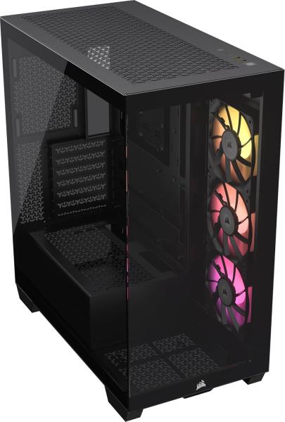 Image Boîtier PC ATX Mid-Tower CORSAIR iCUE Link 3500X RGB + 3X Ventilateurs iCUE Link RX120 RGB - Noir