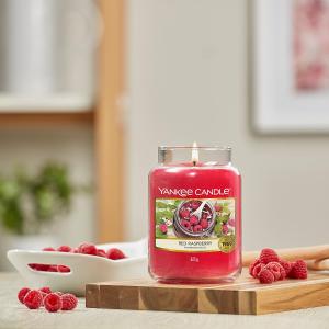 Image Bougie Parfumée Yankee Candle 1323186EZ Red Raspberry Framboise Rouge - Jarre Grande Taille