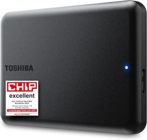 Image Disque HDD Portable 1To Toshiba HDTB510EK3AB Canvio Partner Externe - 2.5" - USB 3.2 Gen 1, compatible Mac et Windows