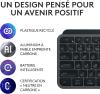 Image Clavier Sans Fil et Repose Poignet Logitech MX Keys S PLUS - Silencieux, Plat, Rétroéclairé, Ergonomiques AZERTY Gris