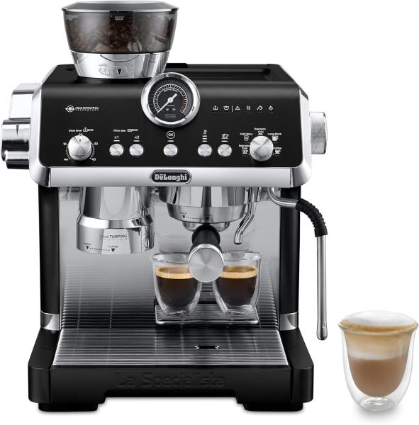Image Machine à café Espresso De'Longhi EC9555.BK La Specialista Opera avec Moulin à Café Intégré, Fonction d'infusion froide