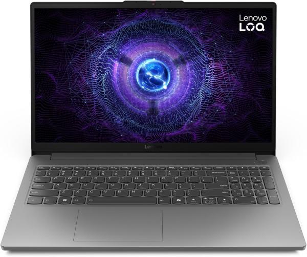 Image PC Portable Gamer 15.6'' Full HD Lenovo 15IAX9E LOQ - 144Hz (i7, RAM 16Go, SSD 512Go, RTX 4050 6Go, Win 11, AZERTY) - Gris