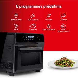 Image Four Electrique Ufesa 72805358 Magnum Double Résistance, Économie D'énergie, 8 programmes, Rôtisserie, 1800W