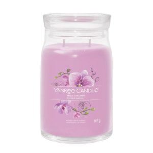 Image Yankee Candle Wild Orchid Signature - Orchidée sauvage - Senteurs florales enivrantes et Notes de fruits mûrs et sucrés - 567g