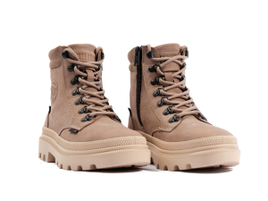 Image Boots Femme Palladium PALLATROOPER HIKER NUBUCK HKR NBK - 100% Cuir - Marron - Tailles 38 et 40