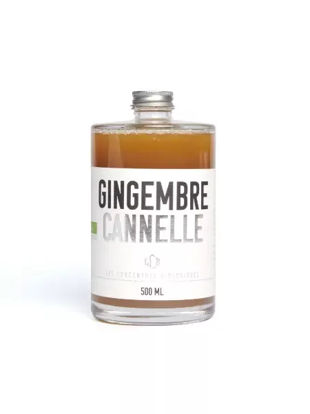 Image Concentré De Gingembre – Cannelle - Boisson Rafraichissante Bio Sans alcool - 500mL