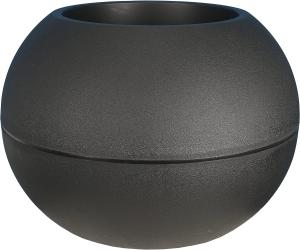 Image RIVIERA Effet Granit - Pot de Fleurs - Boule en plastique D40cm - 815205 - Gris, Bleu, Stone ou Blanc