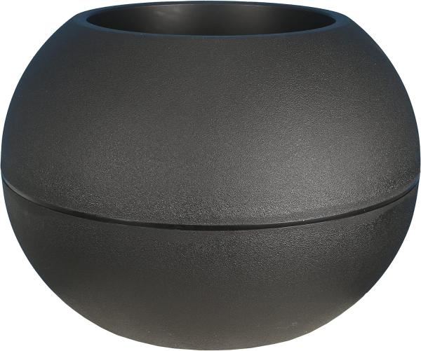 Image RIVIERA Effet Granit - Pot de Fleurs - Boule en plastique D40cm - 815205 - Gris, Bleu, Stone ou Blanc