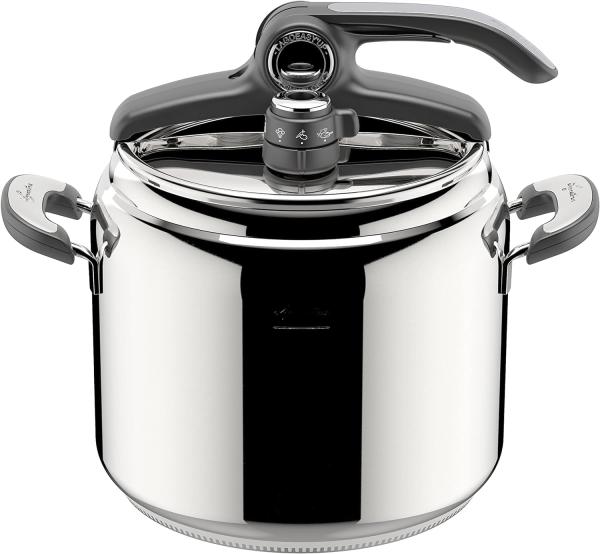 Image Autocuiseur Lagostina Novia Vitamin Lagoeasy'UP - 9L - 24cm - Fabriqué en Italie - Acier Inoxydable 18/10