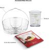 Image Autocuiseur Lagostina Novia Vitamin Lagoeasy'UP - 9L - 24cm - Fabriqué en Italie - Acier Inoxydable 18/10