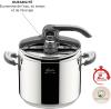 Image Autocuiseur Lagostina Novia Vitamin Lagoeasy'UP - 9L - 24cm - Fabriqué en Italie - Acier Inoxydable 18/10