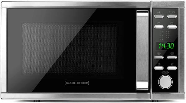 Image Four Micro-ondes BLACK+DECKER BXMY901E 00W, 25L, Grill et convection, 5 puissances, 2 fonctions combinées