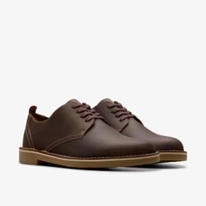 Image Clarks Shepton Low - Desert Boot Homme - Marron Cuir cire d'abeille ou Noir - Plusieurs Tailles Disponibles