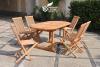 Image 80€ de remise immédiate sur une sélection de salon de jardin en teck ovale