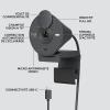 Image Webcam Streaming FHD Logitech Brio 300 Avec Volet Confidentialité, micro à réduction de bruit, USB-C - Graphite
