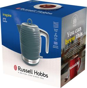 Image Bouilloire Electrique Russell Hobbs 24363-70 - Anticalcaire & couvercle amovibles - Inspire Gris