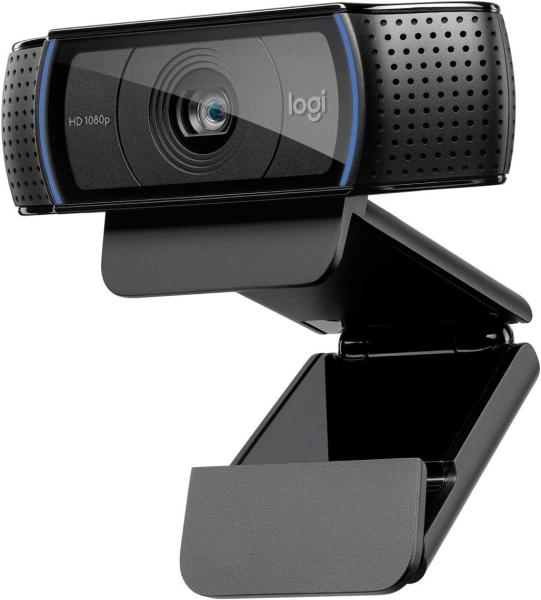 Image Webcam Full HD Logitech C920  HD Pro - Deux Microphones, Petite, Réglable - 1080p - Noir